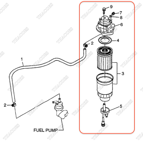 Cụm bơm tay diesel BN-1K012-43010