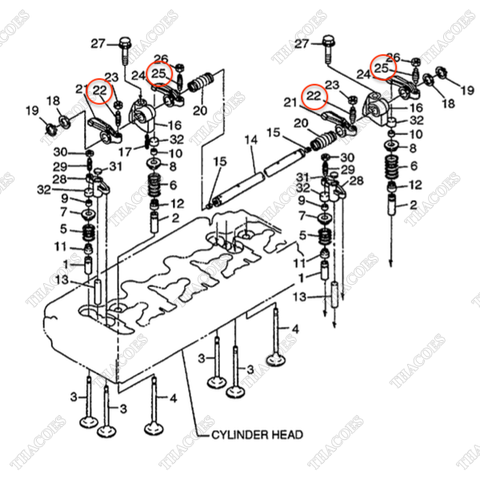 Vít điều chỉnh cò xupap BN-15521-14230 (8c)