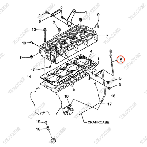 Que thăm dầu nhớt BN-1K011-36411