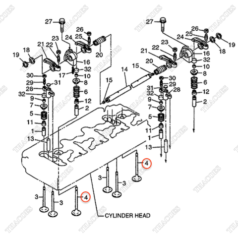 Xupap xả BN-1C010-13120 (4c)