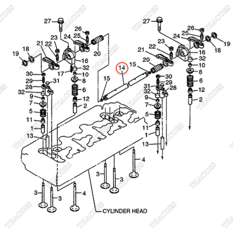 Trục dàn cò BN-1C010-14050
