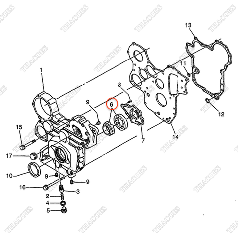 Rotor bơm nhớt BN-1C010-35070