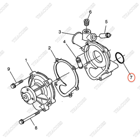Oring bơm nước BN-04814-00420