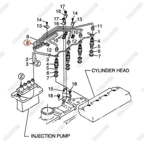 Ống dầu máy 1 BN-1C010-53710