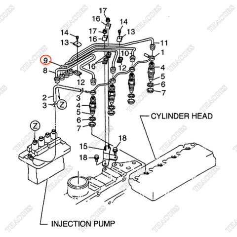 Ống dầu máy 2 BN-1C010-53720