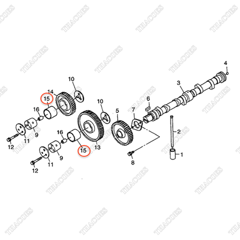 Bạc trục trung gian BN-1C010-24982