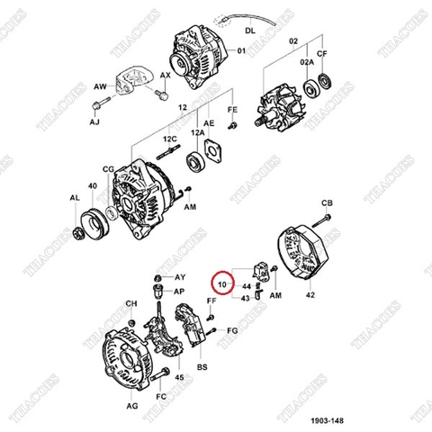 Cụm chổi than 27370-23840-71
