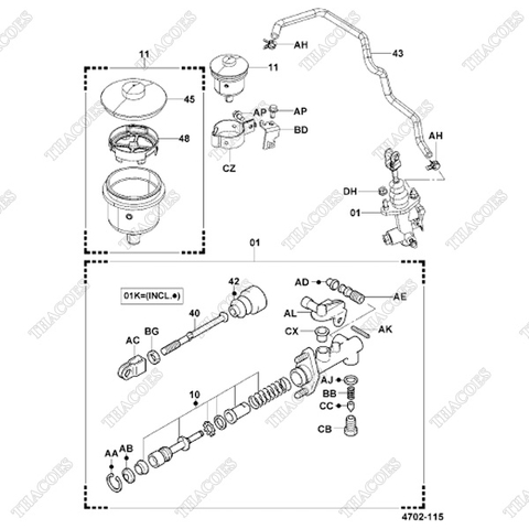 (01K) Bộ cuppen tổng phanh 04471-20111-71