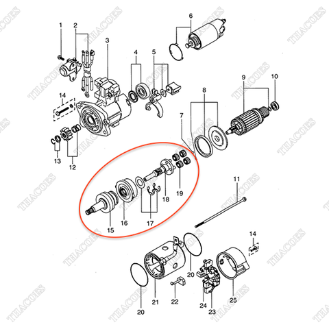 Bộ bánh răng côn AG-M357X-91874