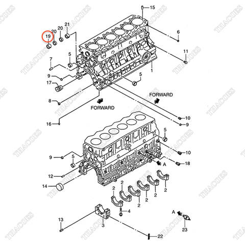Bạc đệm trục cam AG-34307-12701
