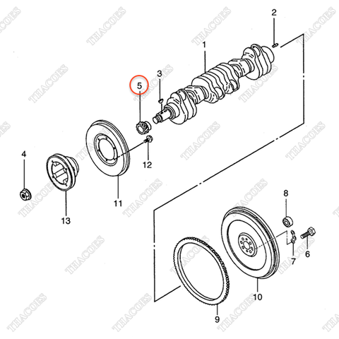 Bánh răng trục cơ AG-32A23-00101 (Z=23)