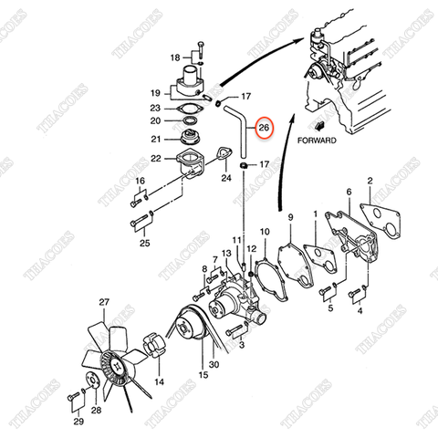 Ống nước AG-32B46-01100