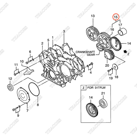 AG-32A23-03010 Bánh răng trung gian