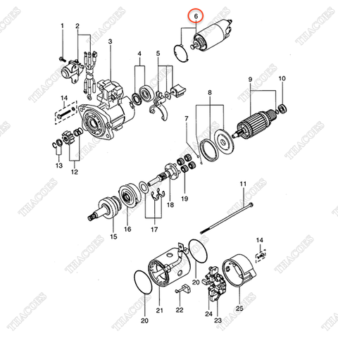 Công tắc đề AG-M371X-B3571 (24V)