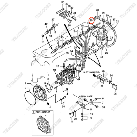 Ống dầu số 6 AG-32B61-50600
