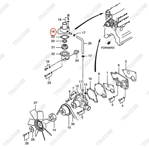 Cút nước AG-30646-25064
