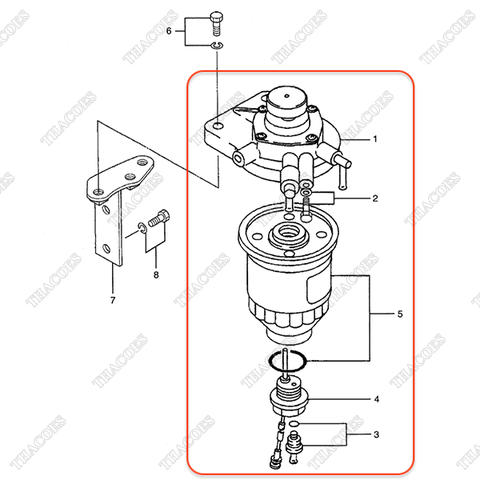 Cụm bơm nhiên liệu AG-34462-30030 (Inc 1-5)