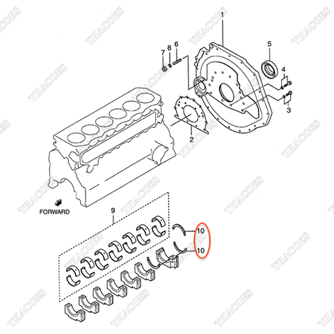(+0,30) Căn dọc trục AG-32B09-08301 (3 cái)