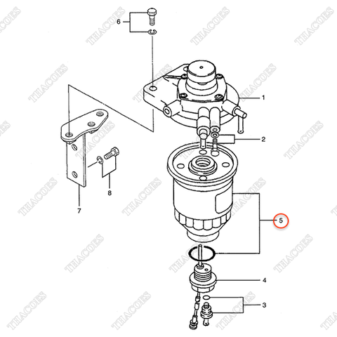 Lọc dầu nhiên liệu tinh AG-34462-21040