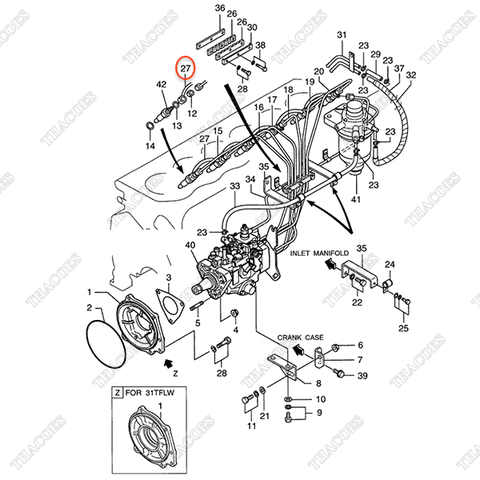 Ống dầu hồi AG-32B61-04100