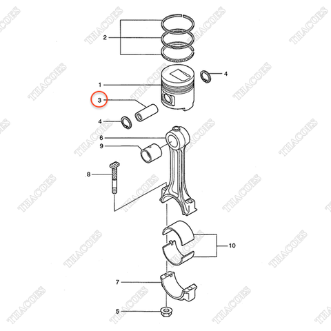 Ắc piston AG-32A17-08300