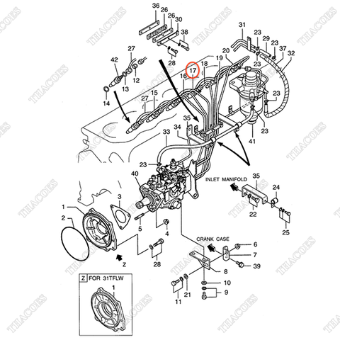 Ống dầu số 3 AG-32B61-50300