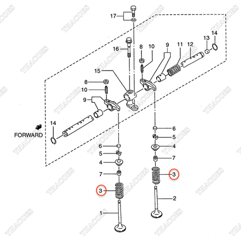 Lò xo xupap AG-30604-21402 (12 cái)