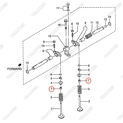Phớt ghít xupap AG-32A04-02801 (12 cái)