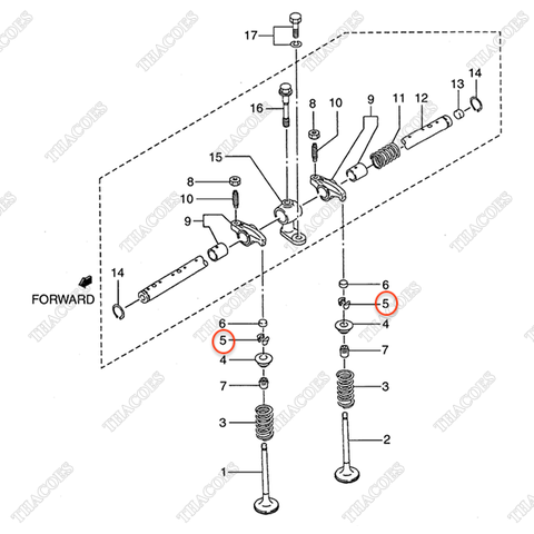 Móng hãm xupap AG-34404-02901 (12 cặp)