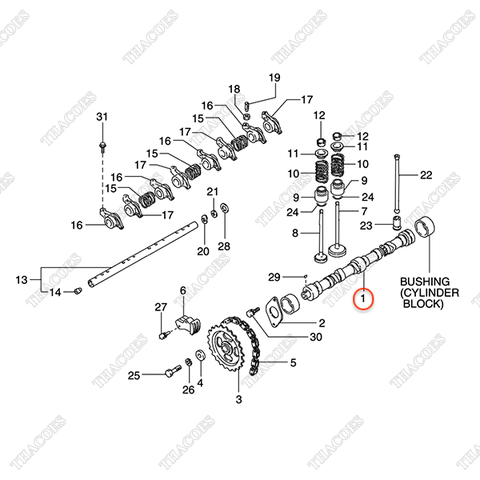 Trục cam N-13001-50K00