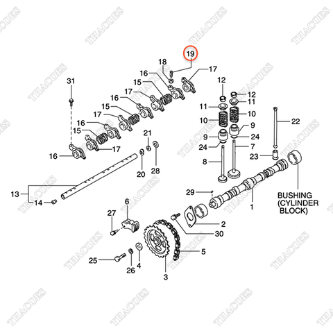 Vít điều chỉnh cò N-13234-78200 (8 cái)