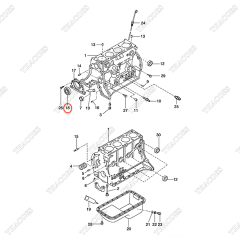 Phớt đầu trục cơ N-12279-FF200