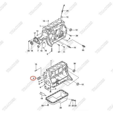 Bộ bạc trục cam 20801-08341