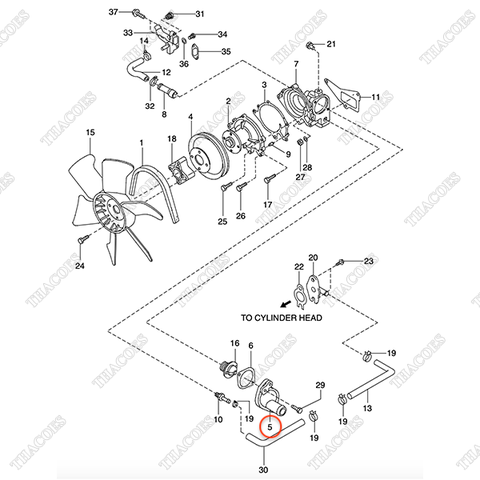 Ống nước ra N-11060-W7001