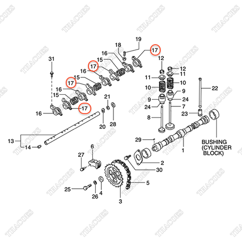 Cò xupap N-13258-FY510 (LH) (4 cái)
