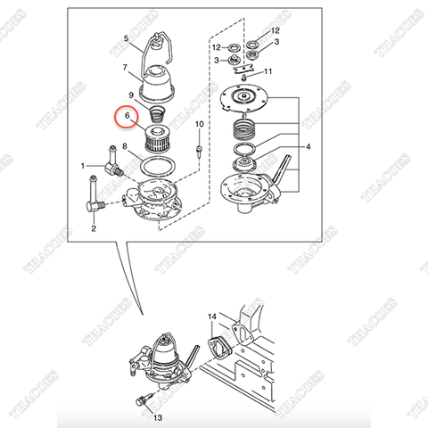 Lọc nhiên liệu tinh 20801-02061