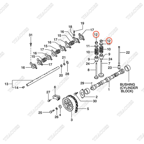 Móng hãm xupap N-13210-16A00 (16 cái)