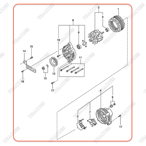 Máy phát điện N-23100-FU410 (12V)