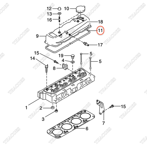 Gioăng nắp dàn cò N-13270-FY500