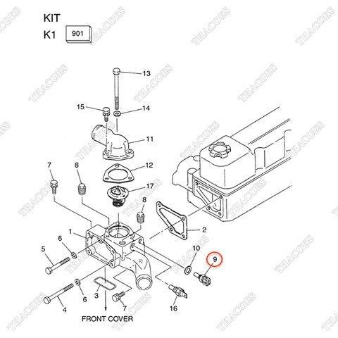 Cảm biến nhiệt độ nước làm mát A-22630-10G00