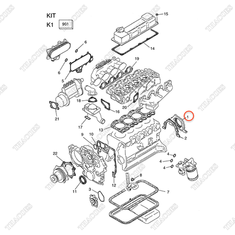 Phớt đuôi trục cơ A-12279-43G05