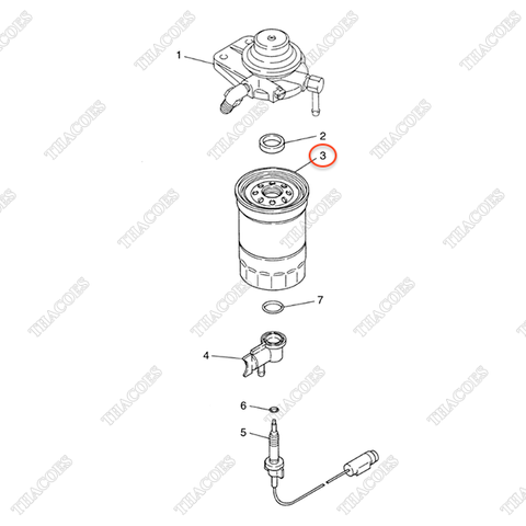 Lọc dầu nhiên liệu tinh A-16405-T9005