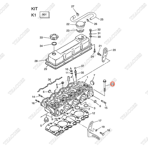 Bulong mặt máy A-11056-09D61 (18c)