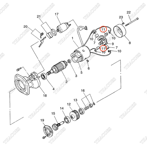 Chổi than cực âm A-23379-57J05