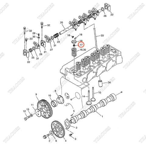 Phớt ghít xupap A-13207-V1700 (8c)