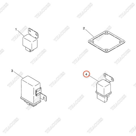 Rơ le phụ bugi sấy A-25230-18A00