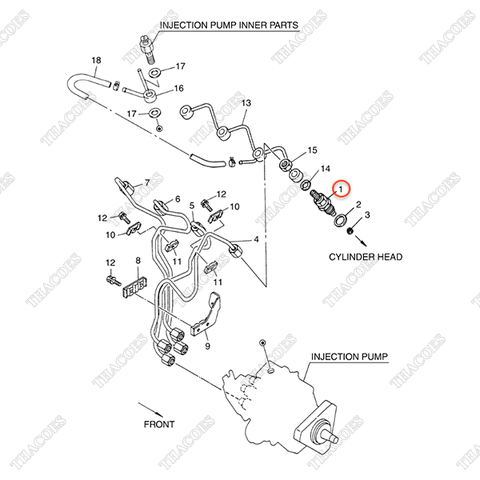 Kim phun nhiên liệu A-16600-43G23 (Inc 1-3)