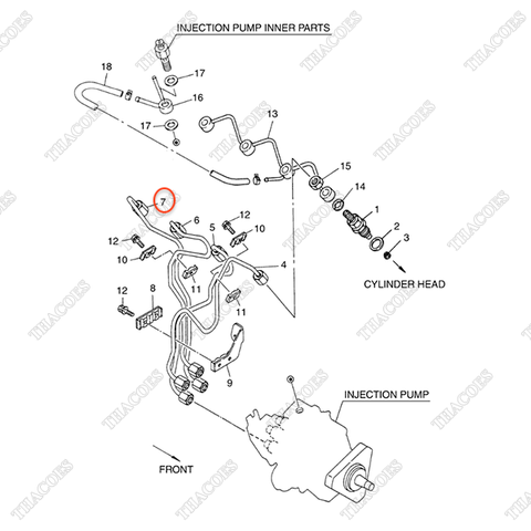 Ống dầu máy 4 A-16683-40K00