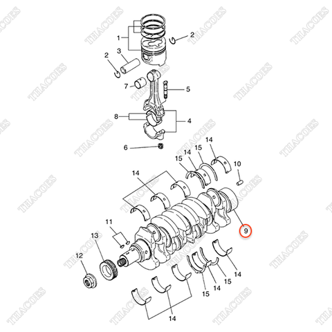 Trục cơ A-12200-2S60B