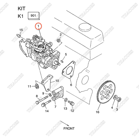 Bơm cao áp A-16700-NA00C